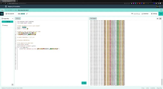 树莓派推出网页端代码编辑器，帮助新手快速上手 Python 等项目